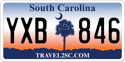 SC license plate YXB846