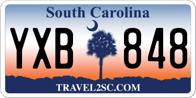 SC license plate YXB848