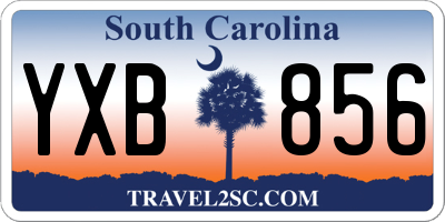 SC license plate YXB856