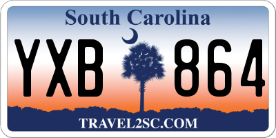 SC license plate YXB864