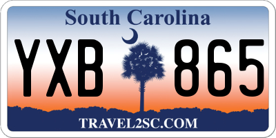 SC license plate YXB865