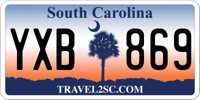SC license plate YXB869