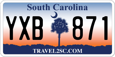 SC license plate YXB871
