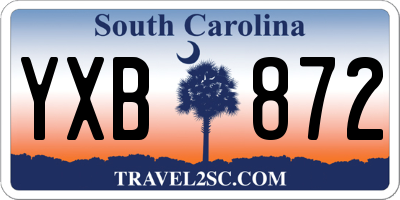 SC license plate YXB872