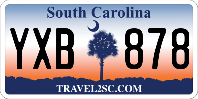 SC license plate YXB878