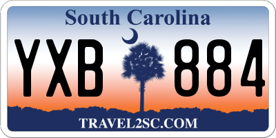 SC license plate YXB884