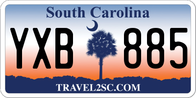 SC license plate YXB885