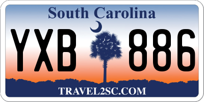 SC license plate YXB886