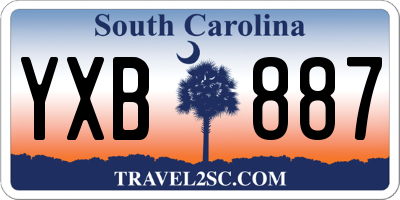 SC license plate YXB887