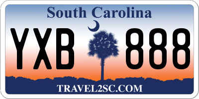 SC license plate YXB888