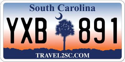 SC license plate YXB891