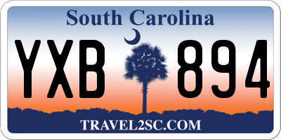 SC license plate YXB894