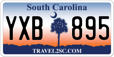 SC license plate YXB895