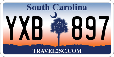 SC license plate YXB897