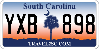 SC license plate YXB898
