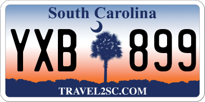 SC license plate YXB899