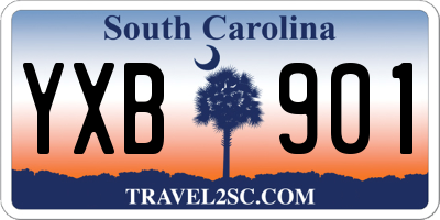SC license plate YXB901