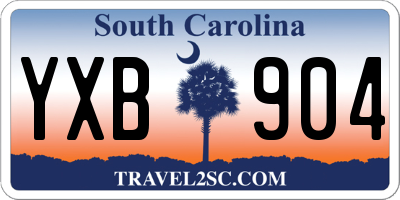 SC license plate YXB904