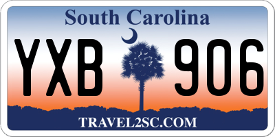 SC license plate YXB906