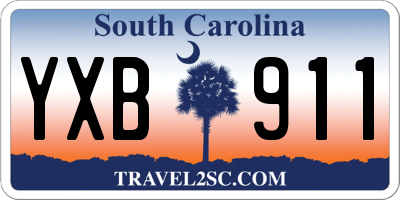SC license plate YXB911