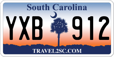 SC license plate YXB912
