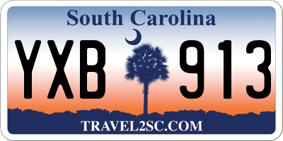 SC license plate YXB913