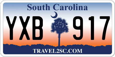 SC license plate YXB917