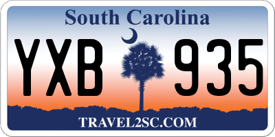 SC license plate YXB935