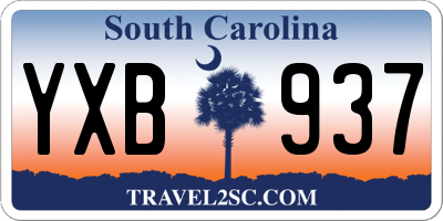 SC license plate YXB937