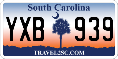 SC license plate YXB939