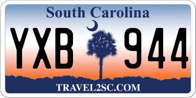 SC license plate YXB944