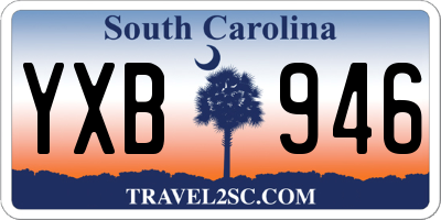 SC license plate YXB946