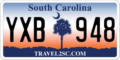 SC license plate YXB948