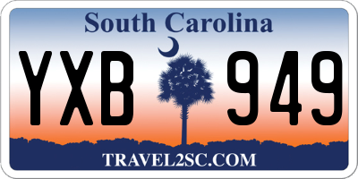 SC license plate YXB949