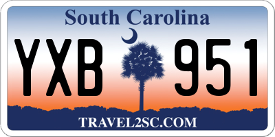 SC license plate YXB951