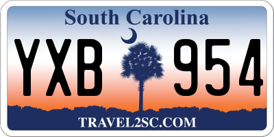SC license plate YXB954