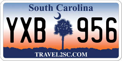 SC license plate YXB956