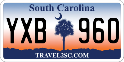 SC license plate YXB960
