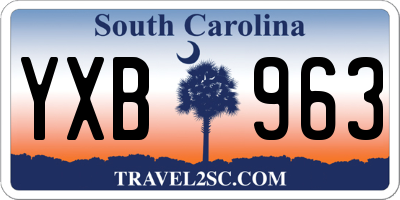 SC license plate YXB963