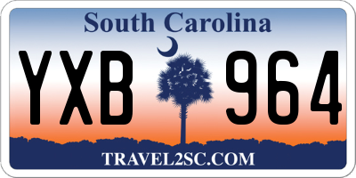 SC license plate YXB964