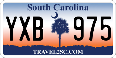 SC license plate YXB975