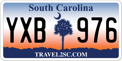 SC license plate YXB976