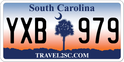 SC license plate YXB979