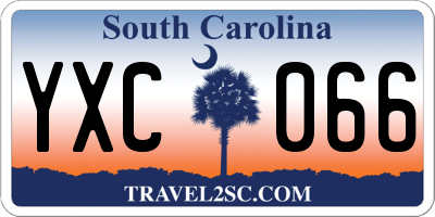 SC license plate YXC066