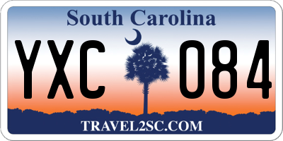 SC license plate YXC084