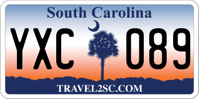 SC license plate YXC089