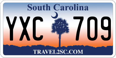 SC license plate YXC709