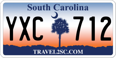 SC license plate YXC712