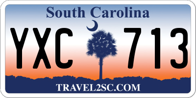 SC license plate YXC713