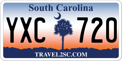 SC license plate YXC720